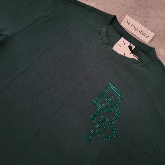 Puma X Dapper Dan Short Sleeve Green Birch Tee NWT Men's Large Msrp $70 - Picture 3 of 8